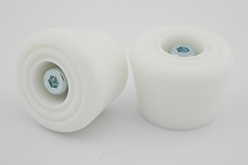 Rio Roller, Rollschuh-Bremsstopper, Unisex, Erwachsene Einheitsgröße weiß