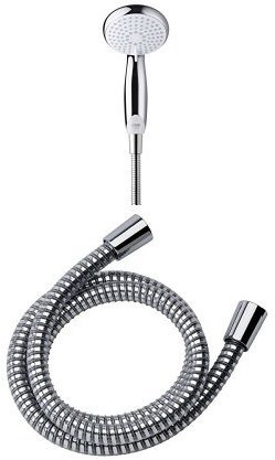 Mira Showers Nectar Four Spray Showerhead, Chrome with Response Chrome Plated Shower Hose
