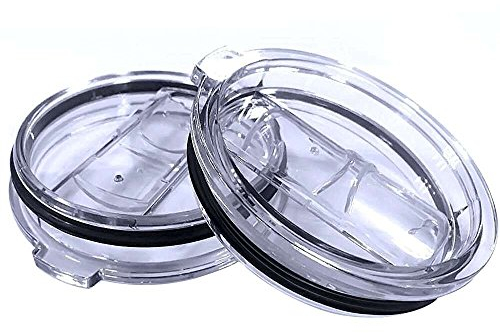 2 deckel für Reisebecher aus Edelstahl mit einem Fassungsvermögen von 880 ml, passend für Yeti Rambler und andere (transparent)