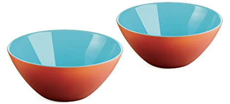 Guzzini - My Fusion, Set 2 Schalen - Koralle/Meer, Ø12,5 x h5 cm | 260 cc - 281412144