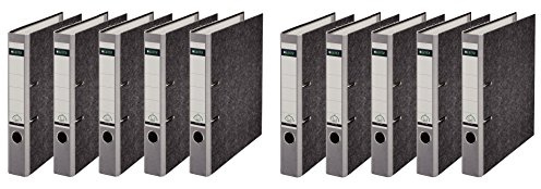 Leitz 1080/1050 Standard Ordner A4 (schmal | 10er Pack, grau)
