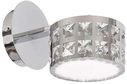 MILAGRO LED Deckenlampe Glamour Silber Alex Wohnzimmerlampe Deckenleuchte Hängelampe Glamour Modern Schlafzimmer Wohnzimmer Esszimmer 18W 230V IP20