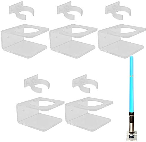YYST Lichtschwert-Wandhalterung, transparent, 5 Stück