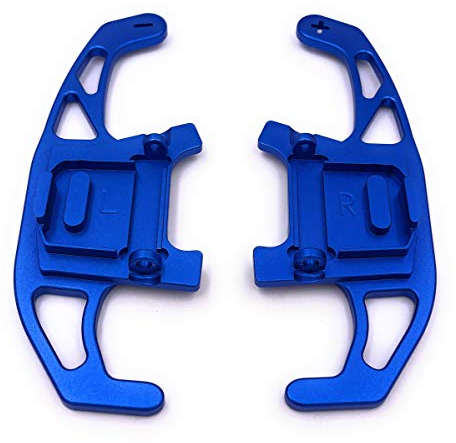 H-Customs Schaltwippen Replacement Shift Paddle kompatibel mit Golf 7 nur GTI R GTD Aluminium Blau