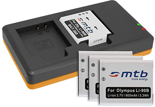 4X Akku + Dual-Ladegerät (USB) Typ DB-110 DB110 kompatibel mit Ricoh GR III, G900(SE) / WG-6
