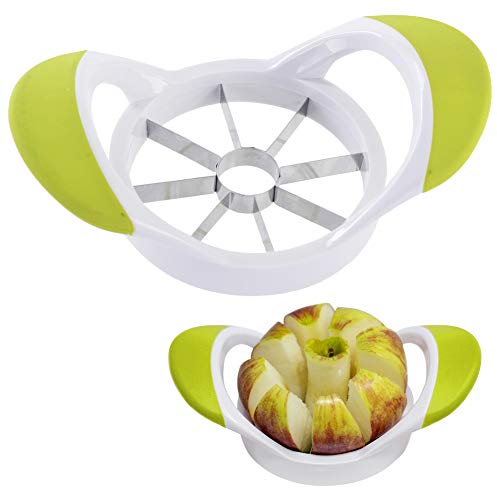 ORION GROUP Coupe-pommes/coupe-pommes & dénoyauteur coupe-fruits pour pommes - Lames en acier inoxydable - Poignée ergonomique