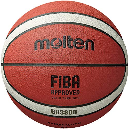 Molten BG3800 Series Basketball für drinnen und draußen, FIBA-genehmigt, Größe 5
