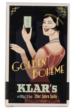 Retro Seife Golden Bohème 100 g Cosmos zertifiziert palmölfrei Seife | Retro-Seife mit stilvollem Duft, palmölfrei und Cosmos-zertifiziert, für normale Haut geeignet und ideal als Geschenk.