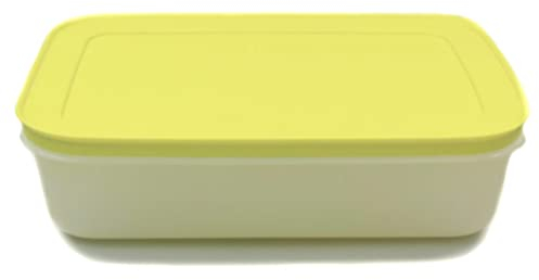 Tupperware Gefrier-Behälter 1,0 L weiß limette flach Eis-Kristall G36 Eiskristall