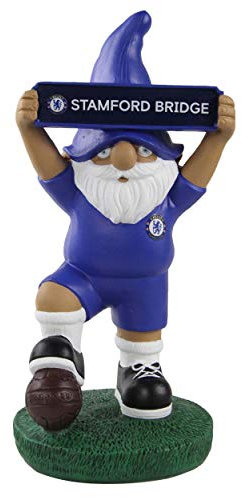FOCO Football Chelsea FC Premier League One EPL Vintage Street Sign Gnome Garden Indoor/Outdoor Ornament