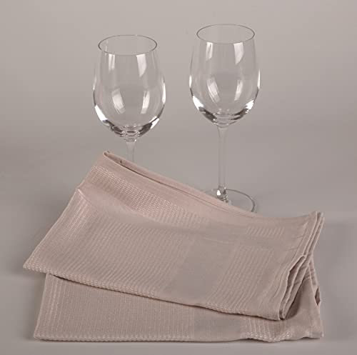 Mikrofaser Putztücher Reinigungstücher Allzwecktücher Trockentuch Streifenfrei, Farbe:Beige