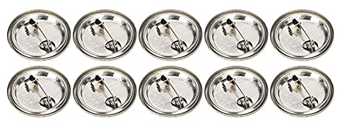 100 Stück Blank Pin Button Blank Lünette Pin, DIY Brosche Blank Badge Button Badge Emblem Medaille Teile Zubehör für DIY Crafts (25MM)