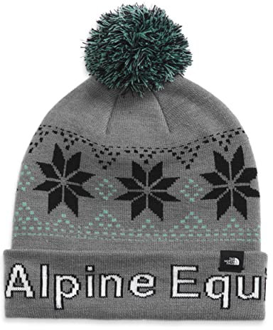 THE NORTH FACE Kids' Ski Tuke Pom Hat, TNF Medium Grey Heather, One Size