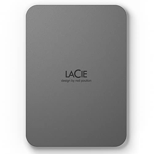 LaCie Mobile Drive Secure 2TB tragbare externe Festplatte, 2.5, PC Mac iPad & iPhone, Data Rescue Service (STLR2000400)
