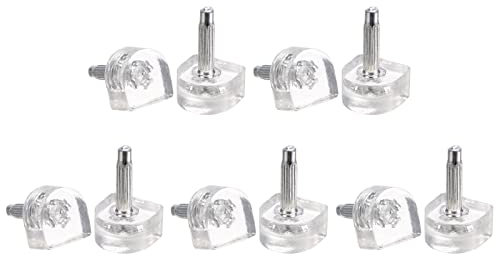 sourcing map 5 Paare TPU Hoch Absatzspitzen Schuhe Ersatz Zapfen Kappen für Frauen Hoch Absatz Schuhe 3mm Pin 11x11mm U-Form Absatz Reparatur Kappen Durchsichtig