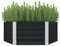 puraday Jardinière de Jardin Anthracite 129x129x45 cm Acier Galvanisé Design Hexagonal Simple Pot de Terrasse avec Bordures Repliées Sécurité Lit Surélevé Balcon Cour Offre Suffisamment d'espace
