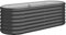 vidaXL Anthracite Oval Raised Garden Bed - Powder-Coated Steel Planter 114x40x36 cm for Outdoors, Patios, Balconies