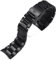 BONOOL Silber-Schwarze Edelstahl-Uhrenarmband-Armbänder, gebogenes Ende, Solid Link, 22 mm, für Tag Heuer-Stahluhr-Herrenarmbänder