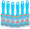 Minky Lint Rollers 6 Pack - 31 Super Sticky Sheets, Lint Roller Multipack Bundle, 4 Metre Roll, Blue Ergonomic Handle, Household Essential, Pet Hair Remover & Lint Brush