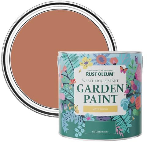 Rust-Oleum Red Mould-Resistant Garden Paint in Matt Finish - Siena 2.5L
