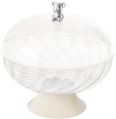 F Fityle Panier à fruits, panier à fruits, bol à fruits de comptoir, support à fruits pour fruits, rangement de légumes, comptoir de cuisine, fête de mariage, Transparent avec couvercle