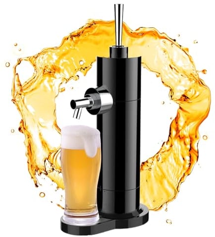 JSDQQG Schwarz,Bierzapfanlage,Perfect Draft Zapfanlage,Draft Pour Bierzapfanlage Bierschaummaschine Bierspender Getränke Tower
