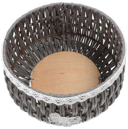 Milisten Panier Tissé Main pour Plantes Panier Décoratif Rustique Contenant Floral Multifonctionnel pour Intérieur Rangement Et Décoration De Jardin
