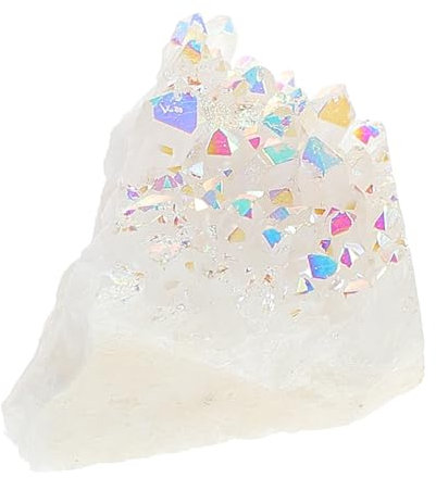 JOINPAYA Natürlicher Quarz Cluster Rohstein Heilstein Kristall Mineral Lehrstück Luftreinigung Bürodekoration Vielseitig Chakra Edelstein Schutzstein