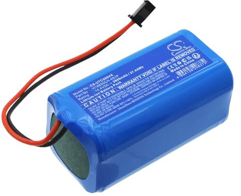 TECHTEK Batterie 2600mAh Compatible avec [Cecotec] Conga 1990 Connected, Conga 2290 Ultra, 2290 Ultra Home Robot, 2499 7490 Eternal Genesis, 7490 Eternal X-Treme, Immortal Genesis, Immortal Home X-TR
