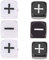 JOINPAYA 6stücke Große Minus-Plus Zeichen Würfel Schwarz Und Weiß Für Partys Spieleabende Und Mathe-übungen Einfache Lesbarkeit Und Robustes Material