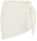 ZAFUL Sarong-Überzüge für Frauen, Strandurlaub, Netzstoff, durchsichtig, seitlich zu binden, Badeanzug-Überzug, Minirock (Einheitsgröße, 4-Weiß)