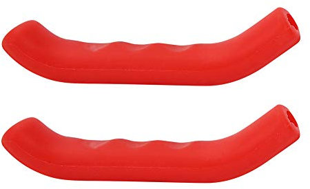 Palancas de Freno de Bicicleta, Accesorios para Bicicletas BMX 1 Peque de Silicona Plegable Palanca de Freno BMX Cubierta de Agarre de Amortiguación Anti -Skid (Rojo)