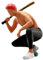 JISADER 1/64 Miniaturfigur Baseball Man Human Figur Model Tiny People Figur für Diorama
