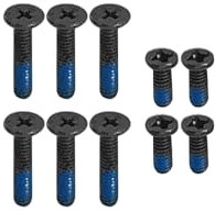 Gintai Vis 12pcs pour ASUS TUF Gaming A15 FA507XI FA507XV FA507XU FA507NV FA507NU FA507NUR FA507NVR/UI/UV/UU châssis Ordinateur Portable Housse de Base Fixation pour Fond d'ordinateur Couleur Argent