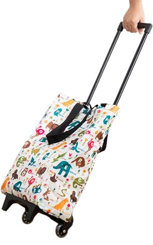 Shopping Cart,Large Foldable Tote - Folding Shopping Carts Rolling Tote, Reliable Load-Bearing for Camping Outdoor Fishing Beach Shop Market Home Storage Car Trunk Fruit Vegetable Food
