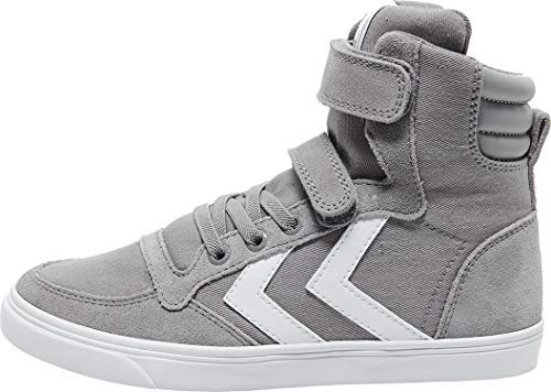 hummel Unisex Kinder Hohe Sneaker, High-Top, Frost Grey 204 496 2094, 26 EU
