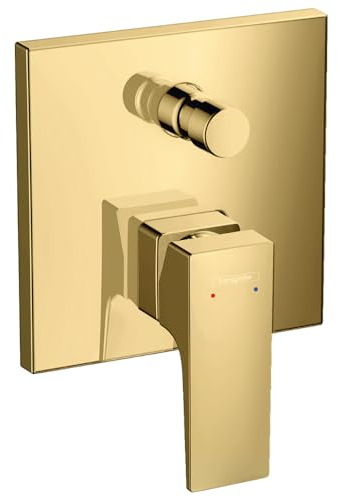 hansgrohe Wannenarmatur Metropol, Unterputz Einhebel-Wannenmischer, Polished Gold Optik