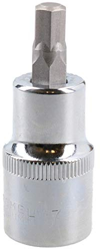 7mm Hex Bit Metric Allen Socket Male 1/2 Drive 55mm Length Strengthened Tip