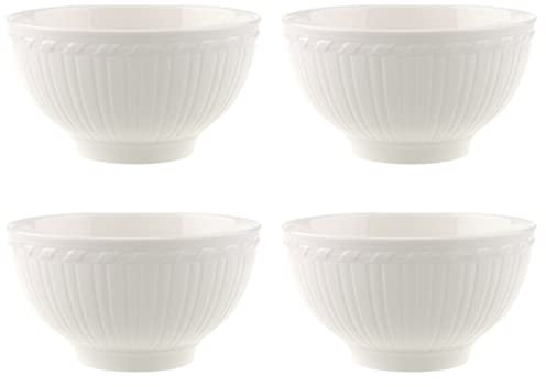 Villeroy & Boch CELLINI Müslischale Bol 750ml 4er Set weiß Porzellan
