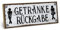 ARTFAVES® Wandbild Holzschild mit Spruch - Getränkerückgabe - Türschild Retro Vintage Deko Bild Geschenk - Bad, Badezimmer, WC, Toilette, witzige Sprüche