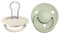 BIBS De Lux Schnuller 2er-Pack, BPA-frei, Kirschform Nippel. Silikon, Hergestellt in Dänemark. 0-36 Monate (2er Pack), Ivory/Sage