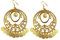 W WIDMANN MILANO Party Fashion 10024 - Goldene Ohrringe mit Münzen, orientalischer Schmuck, Kostümzubehör, Bauchtänzerin, Zigeunerin, Karneval, Mottoparty