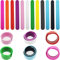 CTRICALVER Schnapparmbänder, 12 pcs Slap Armbänder aus Silikon, DIY Slap Armband, für Familien Bastelset Party Favors (12 Farben)