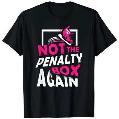 Eishockey Strafbank Eishockeyspieler Team Penalty Box T-Shirt