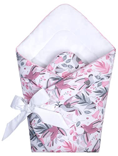 Pepi - Baby Pucksack - Baby Pucktuch 75×75 cm - Pucksack Baby Sommer - Baby Pucksack Winter - Pucksack für Neugeborene - Pucktuch Baby - Baby Kleidung - Einschlagdecke - Hummingbird Ohne Velvet