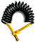 MelTruck® Luftwendel Luftschlauch Druckluftschlauf Spiralschlauch 8 mm LKW 2x M22 4,5m Gelb