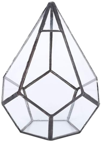 Fioriera Per Terrario in Vetro Geometrico, Contenitore Per Terrario Geometrico in Vetro Piante Per Terrario Fioriera da Tavolo Moderna Scaffali Decor Display Pianta Grassa Vaso da Fiori Decorazioni Bo