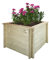 TIMBELA Carre Potager Exterieur Bois - Jardinieres Exterieur pour Jardin, Balcon, Terrasse – pour Fleurs, Herbes aromatiques, Légumes- Bois Massif pin/épicéa 28 mm, 78x78xH57 cm, M621