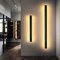 MOLOURK LED Wandlampe Innen Schwarz Wandleuchte Metall Acryl Up/Down Spiegelleuchte Lange Lichtleiste Warmweiß 3000K Wandbeleuchtung Badlampe für Badzimmer Schlafzimmer Wohnzimmer Treppen (150CM)