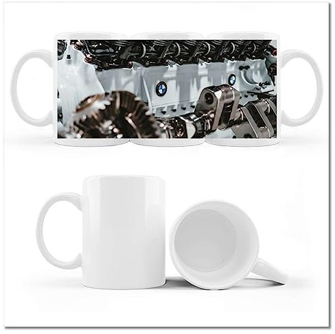 Kaffee Tee Tasse mit Foto BMW Motor Meisterwerk Nr.H8417M_Cup